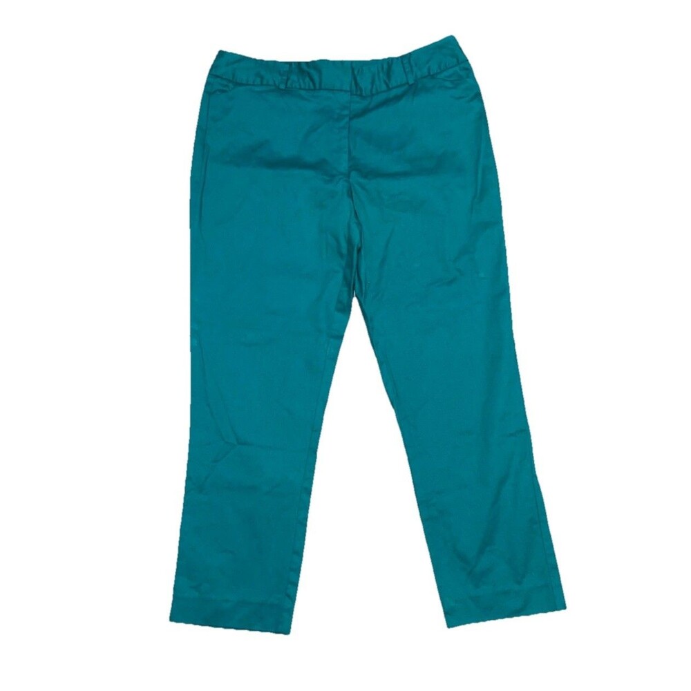 LAND’N SEA Women's Green Dress Pants Ankle Length Size 12